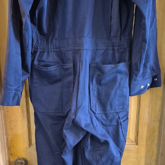 Red Kap Blue Coverall Overalls Jumpsuit Work Gear Size 40- RG Pockets Unisex - Picture 9 of 13